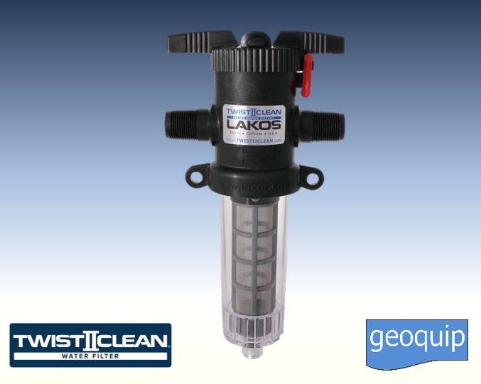 Lakos TwistIIClean Inline Sediment Filter Geoquip Solutions